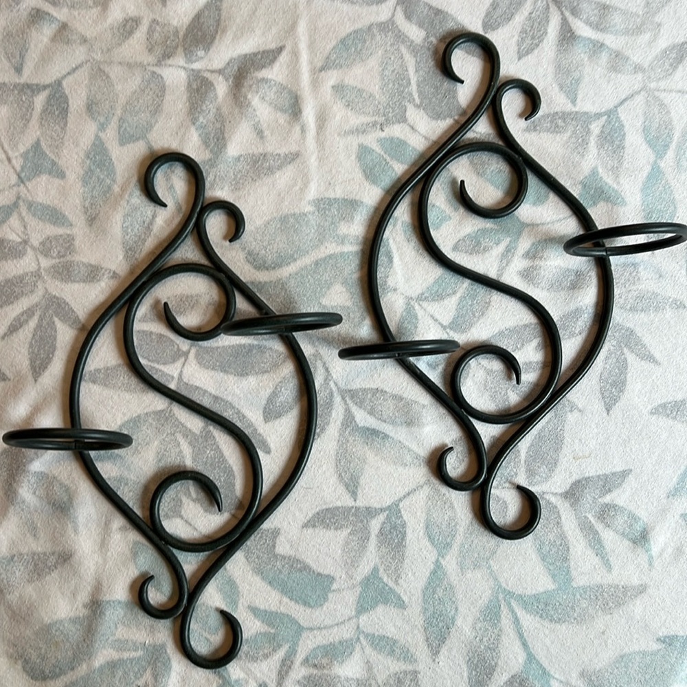Partylite scroll sconces (pair)